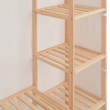 Wardrobe White Fir wood 135x40x170 cm Wardrobe Rectangular 248196