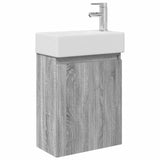Bathroom Vanity Unit with Tap Grey Sonoma 45.5 x 22.5 x 84 cm 889457