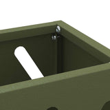 Umbrella Stand Olive green 28 x 12 x 41 cm Steel 868534