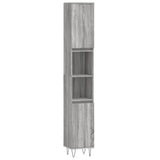 3 Piece Bathroom Furniture Set Grey Sonoma Engineered Wood 3190305
