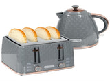 1.7L 3000W Fast Boil Kettle & 4 Slice Toaster Set, Kettle and Toaster Set with 7 Browning Controls, T3398P344737