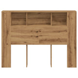 Headboard Cabinet Artisan Oak 140x18.5x102.5 cm Engineered Wood 856881