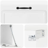 Wall-Mounted TV Cabinet High Gloss White 98 x 31 x 30 cm 899409