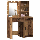 Dressing Table Set with Drawer 2 pcs Old Wood Engineered Wood 3334279