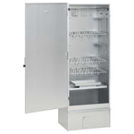 BBQ Oven Smoker with Table Galvanised Steel 3187617