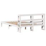 Bed Frame with Headboard without Mattress White 160x200 cm 3306052
