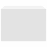 Wall-mounted Bedside Cabinet with LED Lights White 860211