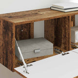 TV Wall Cabinet Old Wood 98 x 31 x 29.5 cm Engineered Wood 892245