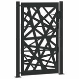 Garden Gate Black 100x150 cm Steel Light Design 4100951