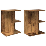 Bedside Tables 2 pcs Old Wood 46.5x29x61 cm Engineered Wood 858665
