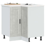 Kitchen Corner Base Cabinet Porto Concrete Grey Engineered Wood 853991