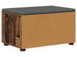 Hall Bench Old Wood 60 x 38 x 46 cm Engineered Wood and Fabric 891478