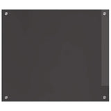 Kitchen Backsplash 2 pcs Dark Grey 70 x 60 cm Tempered Glass 3415460
