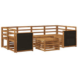 Outdoor Sofa Set 7 pcs Natural Solid Acacia Wood 3384070