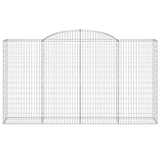 Arched Gabion Basket 300x50x160/180 cm Galvanised Iron 153518