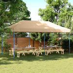Foldable Party Tent Pop-Up Beige 580x292x315 cm 4004935