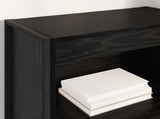 Book Cabinet Black Oak 60 x 30 x 155 cm Engineered Wood 886396