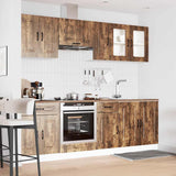 ZNTS 8 Piece Kitchen Cabinet Set Kalmar Smoked Oak Engineered Wood 3314826