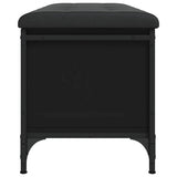 Storage Bench Black 102x42x45 cm Engineered Wood 835147