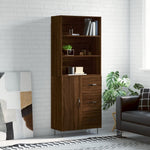 Highboard Brown Oak 69.5x34x180 cm Engineered Wood 3189444