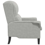 Armchair Light grey 76 x 94 x 102 cm Microfibre 42009871