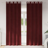 Blackout Curtains 2 pcs Wine Red 140 x 260 cm Velvet 4107302