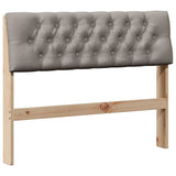 Upholstered Headboard Taupe 100 cm Solid Pine Wood 879192