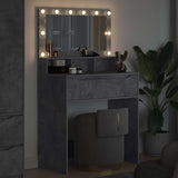 Bedroom Dressing Tables Concrete Grey 80 x 39.6 x 135 cm 888970