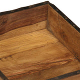 Tray 4 pcs Brown 29 x 31 x 10 cm Solid Reclaim Wood 4019616