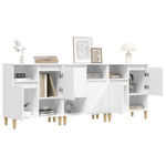 Sideboards 3 pcs White 60x35x70 cm Engineered Wood 3185735