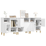 Sideboards 3 pcs White 60x35x70 cm Engineered Wood 3185735