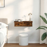 Wall Shelf with Drawers Smoked Oak 60x28x15 cm Engineered Wood 859945