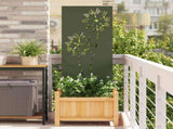Garden Privacy Screen Olive green 50 x 140 cm Cold-rolled steel 876283