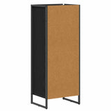 Bathroom Cabinet Black Oak 40 x 30 x 100 cm Engineered Wood 886498