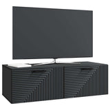 Wall-Mounted TV Cabinet Black 98 x 41 x 30 cm Engineered Wood 898696