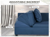 Convertible Single Sofa Bed with Thick Padded Seat, 3-in-1 Multi-Functional Sleeper Chair Bed with T3398P342243