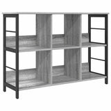 Bookshelf Grey Sonoma 102 x 32 x 72.5 cm Engineered Wood 884015