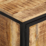 ZNTS Coffee Table 80x50x40 cm Solid Rough Wood Mango 374065