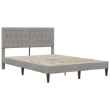 Bed Frame with Headboard Light Grey 180 x 200 cm Velvet 42027694