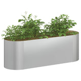 Raised Garden Bed Galvanised Steel 120 x 40x 40 cm 8011689