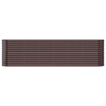Garden Raised Bed Galvanised Steel 260x40x68 cm Brown 318905