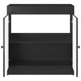 Bathroom under Sink Cabinet Black 78.5 x 37.5 x 81 cm 890075