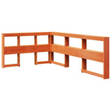 Bookcase Bed without Mattress Wax Brown 120x190cm Solid Wood Pine 3324519