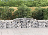 Arched Gabion Baskets 11 pcs 300x50x60/80 cm Galvanised Iron 3146674