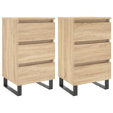 ZNTS Bedside Cabinets 2 pcs Sonoma Oak 40x35x69 cm Engineered Wood 826947