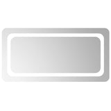 LED Bathroom Mirror Transparent 80 x 40 cm Tempered Glass 42045835