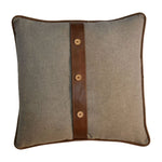 Quin Leather Sand Cushion Set of 2 IN3206