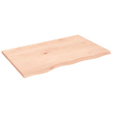 Table Top 80x50x2 cm Untreated Solid Wood Oak 3156293
