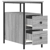 Bedside Cabinet Grey Sonoma 30x60x60 cm Engineered Wood 826069