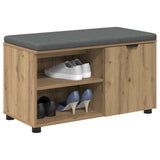 Hall Bench Artisan Oak 80 x 38 x 46 cm 891511